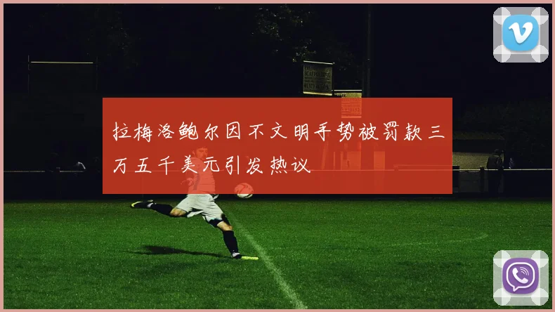 拉梅洛鲍尔因不文明手势被罚款三万五千美元引发热议